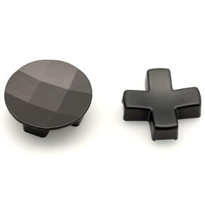 Deal4GO 2-Pack Metal D-Pads set w/Standard Dpad and Faceted D Pad Replacement (Cross + Concave) for Xbox Elite 2 Controller Directional Arrow Button