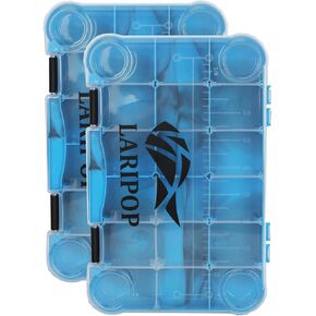 Tackle Boxes, Fishing Plastic Box, Transparent Plastic Storage Organizer Box,Tool Box, Bait Separator -Angler's equipment- 2 Packs /4 Packs Tackle Trays - Parts Box