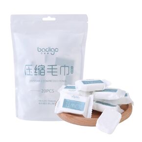 Compressed Towel Tablets - Disposable Travel Towels Face Wipes Cotton Coin Tissue for American Camping Hiking Sports Outdoors Gears Portable Compact Toilet Papers Reusable Washcloths 20 Pieces