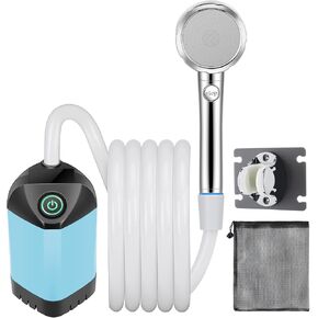 B013 Portable Camping Shower - Stay Clean and Refreshed Anywhere with Our Camp Shower, Camping Shower Bag, and Outdoor Camping Shower for Your Next Adventure (Orange)