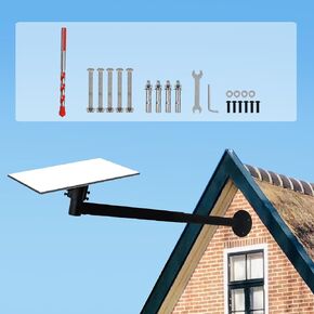 Heavy Duty Starlink Gen 3 Mount with Adapter - Extended Long Wall Mounting Kit for Starlink Internet Satellite, Compatible with Pole Mount