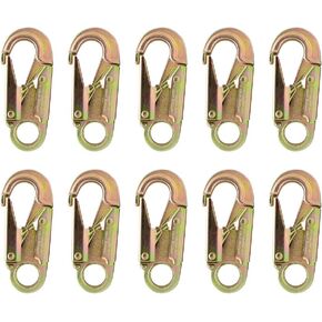 Fusion Climb Maxi-2 Forged Carbon Steel Snap Hook (10 Pack), Gold