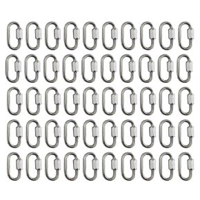 US STAINLESS 50 Pieces Stainless Steel 316 Quick Link 3.5mm 1/8" Marine Grade