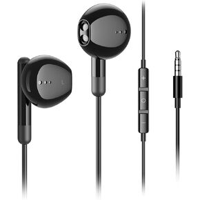 Wired Earbuds with Microphone, Wired Earphones in Ear Headphones HiFi Stereo, Powerful Bass and Crystal Clear Audio, Compatible with iPhone, iPad, Android, Computer Most with 3.5mm Jack