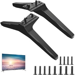 TV Stand for LG TV Replacement Base Legs for 49 50 55 Inch LG TV 55UK6500 55UJ6540 55UM7300 55UN6900 55LJ5500UA 49UJ6300 49UK6300 49UM7300 49UN6900 50UK6300 50UK6500 50UM7300 50UN6900 with Screws