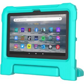 Amazon Fire 7 Tablet Case for Kids(12th Generation, 2022 Release), Lainergie Lightweight Shockproof Kids Friendly Fire 7 Kids Tablet Cover with Handle Stand Incompatible iPad Samsung Lenove, Blue
