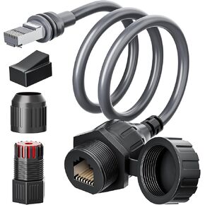 Starlink Ethernet Adapter Gen 3/Mini - 2FT Easy Install Waterproof Starlink Cable with RJ45 Female Connectors for Ultimate Connectivity with Starlink Gen 3 Dish and Router,1 Pack