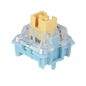 EPOMAKER Sea Salt Silent Mechanical Keyboard Switches Set, 5-Pin Switch, Pre-Lubed Linear Switch with LED Slot, 35 Pieces for Customizing Gaming Keyboards