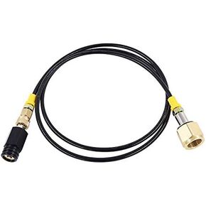 Universal CO2 Adapter Hose - Compatible with Drinkmate OmniFizz & Aarke Carbonator 3 - Premium food grade Hose for External CO2 Canisters - 60-Inch length for connecting Large CO2 Tanks