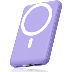 AOGUERBE Magnetic Wireless Portable Charger, 10000mAh Wireless Power Bank PD 22.5W Fast Charging with USB-C LED Display Mag-Safe Battery Pack Compatible for iPhone 16/15/14/13/12 Pro/Mini/Pro Max