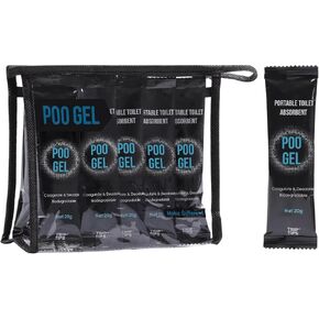 TRIPTIPS Camping Toilet Chemicals 20g /Pack Quick Super Absorb, Eco Gel for Portable Toilet Chemicals Deodorant, Poop Gel Camping, Pee Gel for Camping Portable Toilet Gel