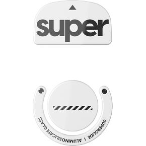 Superglide2 - New Controllable Speed Textured Surface Smoothest Mouse Feet/Skates Made with Ultra Strong Glass Smooth and Durable Sole for Logitech G Pro X Superlight1 [Black]