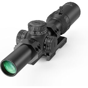 UUQ Leopard Speed 1-6/1-8/1-10x24 SFP LPVO Rifle Scope with BDC, Optics, Extended Range, 11 Levels Red Illumination,Cantilever Mount