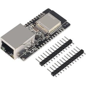 DWEII WT32-ETH01 ESP32 Module Ethernet WiFi Bluetooth Development Board WT32-ETH01 Embedded Serial Port to Ethernet Converter Serial to WiFi&Bluetooth MCU Module Pack of 1