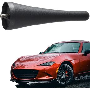 Anina 3.8 Inch Antenna Mast for Mazda Miata 2006-2022 MX5-ND-NC-RF Aluminum Alloy Stubby Radio Antenna