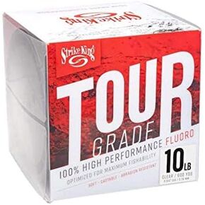 Strike King TGFC600-10C Tour Grade Fluorocarbon 600yd/10lb,Clear