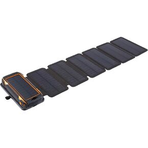 Solar Storm X7: Ultra-Durable, High-Capacity 24000mAh Solar Power Bank with Fast Charging, Detachable Solar Panel, & IP54 Water-Resistant Design - Perfect for Outdoor Activitie (Orange)