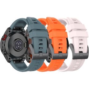 VINIUSIKI 22mm Replacem Band Compatible with Garmin Fenix 6 Pro, Easy-fit Sport Silicone Straps for Forerunner 945 955 Fenix 7 Pro Fenix 5 Plus Descent G1 Tactix Bravo Approach S62 S60 Bands