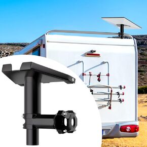 Starlink Gen 3 RV Mount, Clamp Ladder Mount for Starlink Standard Gen3 with Pipe Adapter Starlink V3 Dish RV Pole Mount Kit for Installation Any Horizontal Pipe Diameter 1.1’’-1.3’’