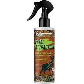 Zone Realtree Fatal Attraction Deer Attractant & Scent Cover - 8oz, All Natural Vanillin, Proven to Bring Deer to You, Successful Scent Cover!