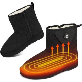 SAVIOR HEAT Heated Boots for Women, Heated Foot Warmer for Feet with Toe Warmers, Rechargeable Heated Shoes Winter Snow Boots