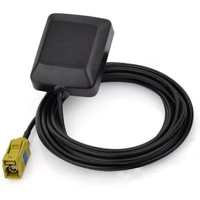 Eightwood Mini Satellite Radio Antenna Fakra K Curry Female Connector Compatible with Sirius XM Car Vehicle Trucks RV HD Hi-Fi Radio Stereo Receiver Tuner 2320-2345MHz