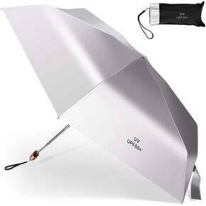 Portable Photographic Reflective Umbrella Silver, UPF 50+ UV Protection Sun Umbrella 42Inch Sun Blocking Travel Umbrella Rain Cover for Outdoor Photography Fill Light & Daily Sunshade Rain Protector