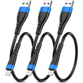 OIITH Apple MFi Certified iPhone Charger Cable 3 Pack 6 Ft, Long Lightning Charging Cord, Fast 2.4A iPhone USB Cord Compatible with iPhone12/11/XS/Max/XR/X/8/8P/7P/6