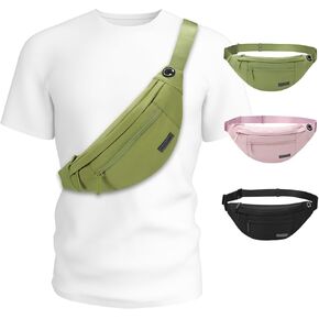 MAXTOP Large Fanny Pack for Women Men Cross Body with 4-Zipper Pockets Gifts for Enjoy Festival Sports Workout Running Hiking Casual Hands-Free Waist Pack Travel Essentials Carrying All Size of Phones