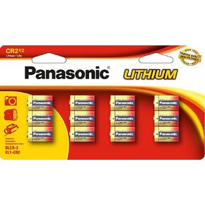 Panasonic CR2 3.0 Volt Long Lasting Lithium Batteries for Golf Rangefinders, Cameras, Flashlights and Other Devices, 12-Battery Pack