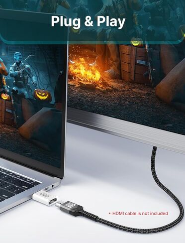 JSAUX DP to HDMI Adapter 2 Pack, 4K@30Hz for Desktop PC, for AMD GPU, Grey | Uni-directional DP to HDMI only, 4K@30Hz video with 2K@120Hz support; plug and play for Dell/Lenovo/HP PCs, for AMD GPUs in Saudi Arabia