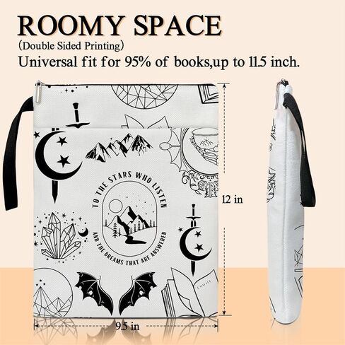 غطاء كتاب إلى النجوم الذين يستمعون والأحلام، غلاف كتاب بسحاب، غطاء حماية للكتاب، غطاء حماية كيندل، غلاف كتاب لمحبي الكتب هدايا للنساء مكتبة الكتب -03 in Kuwait