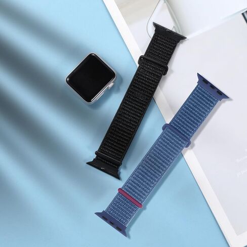 أحزمة WJK من النايلون المنفرد متوافقة مع ساعة Apple 38 مم 40 مم 41 مم 42 مم 44 مم 45 مم 46 مم 49 مم للنساء والرجال، حزام مطاطي متوافق مع سلسلة ساعات Apple 10 9 8 7 6 5 4 3 2 1 Ultra 2 in Kuwait