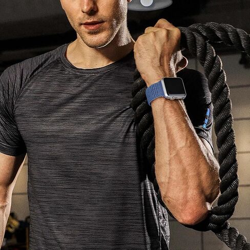 أحزمة WJK من النايلون المنفرد متوافقة مع ساعة Apple 38 مم 40 مم 41 مم 42 مم 44 مم 45 مم 46 مم 49 مم للنساء والرجال، حزام مطاطي متوافق مع سلسلة ساعات Apple 10 9 8 7 6 5 4 3 2 1 Ultra 2 in Kuwait