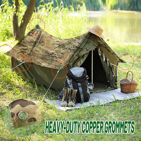 WINWAY Military Style Poncho Multi Use Rip-Stop Camouflage Raincoat in Kuwait