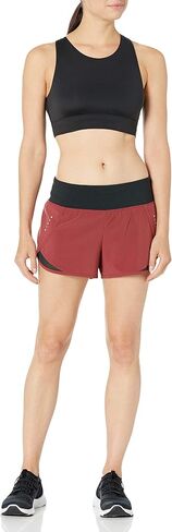 Core 10 Women's Standard-Fit Knit Waistband 2-in-1 Woven Running Short in Saudi Arabia