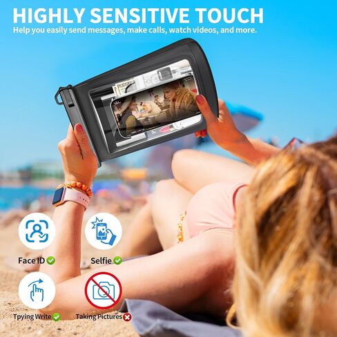 Large Floating Waterproof Phone Pouch, Cell Phone Dry Bag for iPhone 14/13/12/11 Pro Max, Galaxy S22/S21 All Phones, Universal Float Waterproof Bag for Beach 【Oversize】 in Saudi Arabia