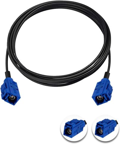 Fakra C Cable Fakra C Female to Fakra C Female Blue Pigtail Cable RG174 20IN/50CM GPS Antenna Extension Cable for Car Radio in Saudi Arabia
