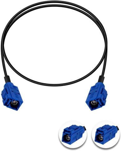 Fakra C Cable Fakra C Female to Fakra C Female Blue Pigtail Cable RG174 20IN/50CM GPS Antenna Extension Cable for Car Radio in Saudi Arabia