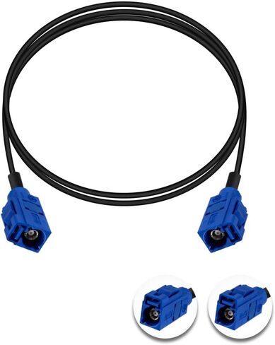Fakra C Cable Fakra C Female to Fakra C Female Blue Pigtail Cable RG174 20IN/50CM GPS Antenna Extension Cable for Car Radio in Saudi Arabia