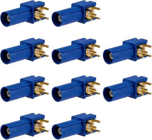10PCS Fakra C Male Right Angle Connectors Fakra C Male Right Angle Blue PCB Mount Connector for RG316 RG174 LMR100 Cable in Kuwait