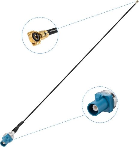 BINGFU Fakra Z Male Bulkhead O-Ring to MHF4 IPX/U.FL Female Pigtail Cable Adapter 11.8inch Compatible with Automotive GPS Receivers Bluetooth Wi-Fi Modules in Saudi Arabia