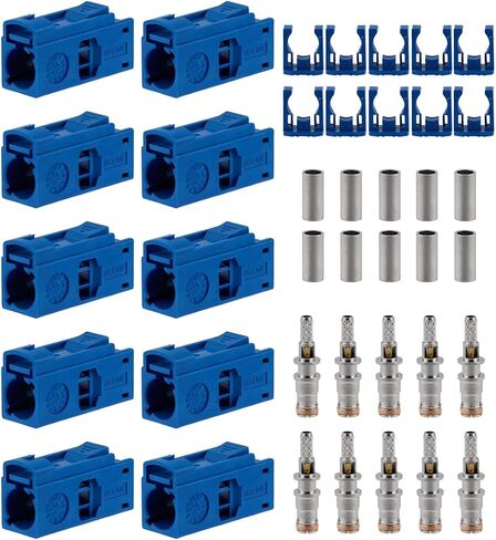 10PCS Fakra C Male Right Angle Connectors Fakra C Male Right Angle Blue PCB Mount Connector for RG316 RG174 LMR100 Cable in Kuwait