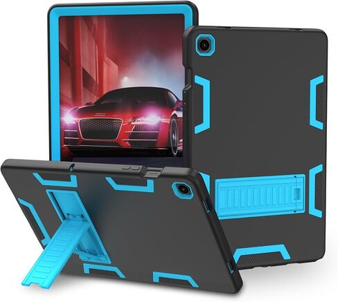 لهاتف Samsung Galaxy Tab A9+ / A9 Plus 11 بوصة 2023، حافظة شديدة التحمل مقاومة للصدمات، حافظة مدمجة بمسند لجهاز Tab A9+ Tablet (أزرق فاتح/أسود) in Kuwait