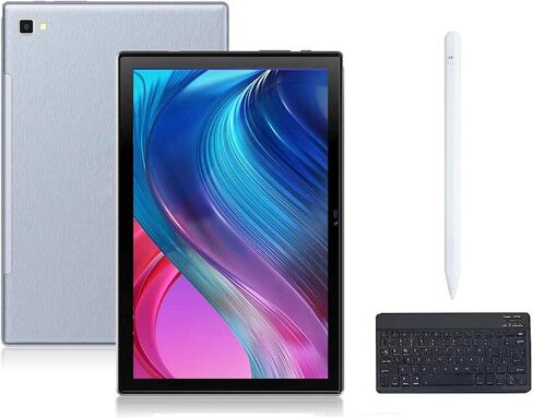 كمبيوتر محمول FHD مع شاشة تعمل باللمس، كمبيوتر لوحي 2 في 1 10.1 بوصة Android 10.0GMS، ذاكرة وصول عشوائي 4 جيجابايت، ذاكرة تخزين داخلية 64 جيجابايت كمبيوتر لوحي مع لوحة مفاتيح، قلم، بطارية 5000 مللي أمبير، تابلت خلوي 4G مع فتحة بطاقة Sim مزدوجة in Kuwait