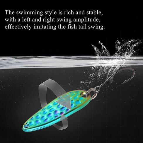 4 قطع من OriGlam ملاعق صيد السمك، طُعم صيد سمك السلمون المرقط، طُعم ملاعق دوارة، طُعم معدني لصيد الأسماك، طعوم صلبة لصيد سمك السلمون المرقط in Kuwait