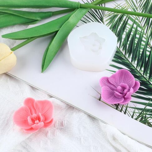 Phalaenopsis Candle Silicone Mold Orchid Candle Molds Flower Candle Molds Phalaenopsis Silicone Mold for Candle Home Decorate Mold Candle Making Mold in Kuwait
