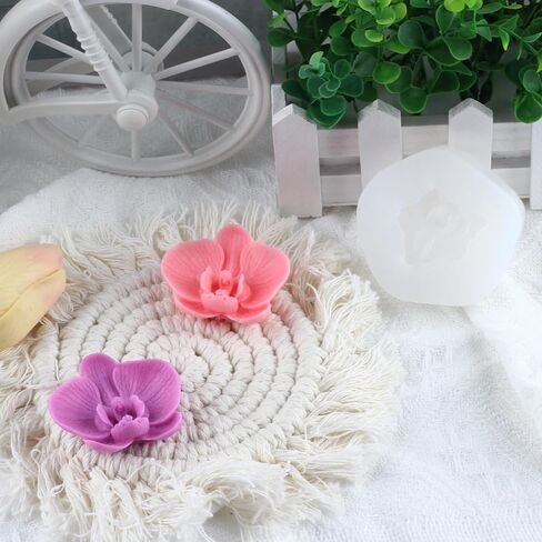 Phalaenopsis Candle Silicone Mold Orchid Candle Molds Flower Candle Molds Phalaenopsis Silicone Mold for Candle Home Decorate Mold Candle Making Mold in Kuwait