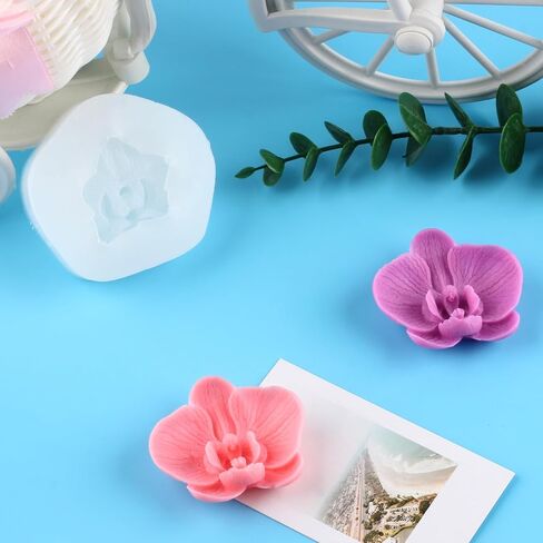 Phalaenopsis Candle Silicone Mold Orchid Candle Molds Flower Candle Molds Phalaenopsis Silicone Mold for Candle Home Decorate Mold Candle Making Mold in Kuwait