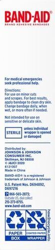 Band-Aid Brand Tough Strips Adhesive Bandages for Wound Care, Durable Protection for Minor Cuts and Scrapes, Extra Large Size, 10 ct in Kuwait
